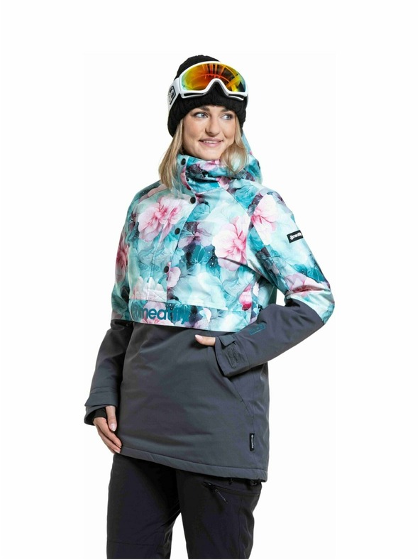 Meatfly Meatfly dámská SNB & SKI bunda Aiko Pink Flowers