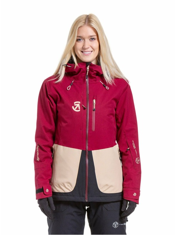 Meatfly Meatfly dámská SNB & SKI bunda Gaia Beet Red