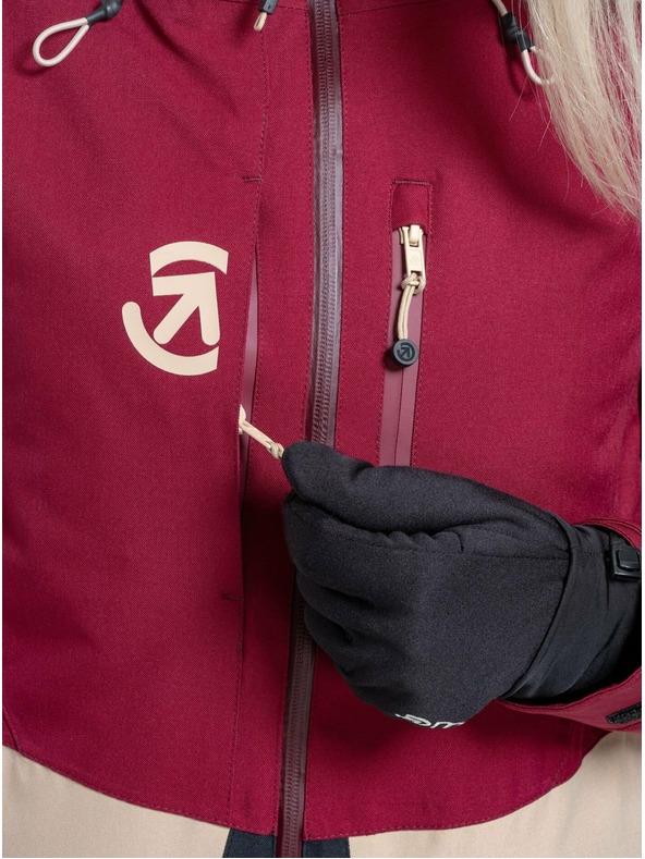 Meatfly Meatfly dámská SNB & SKI bunda Gaia Beet Red
