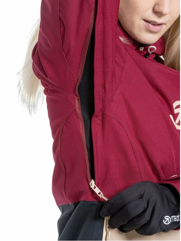 Meatfly Meatfly dámská SNB & SKI bunda Gaia Beet Red