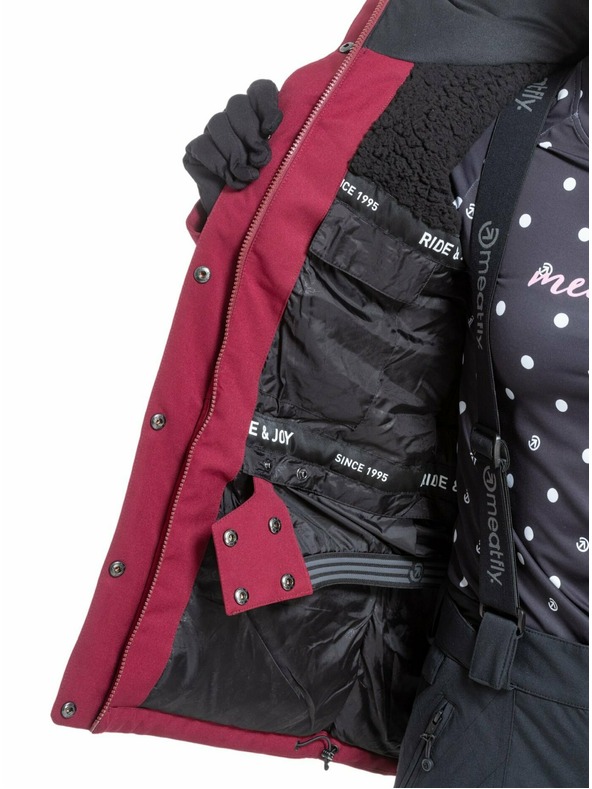 Meatfly Meatfly dámská SNB & SKI bunda Terra Beet Red