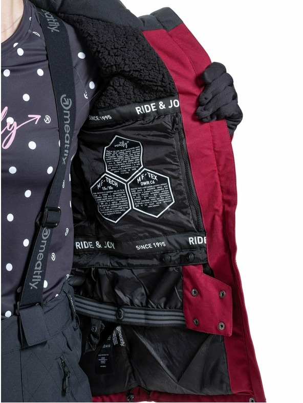 Meatfly Meatfly dámská SNB & SKI bunda Terra Beet Red