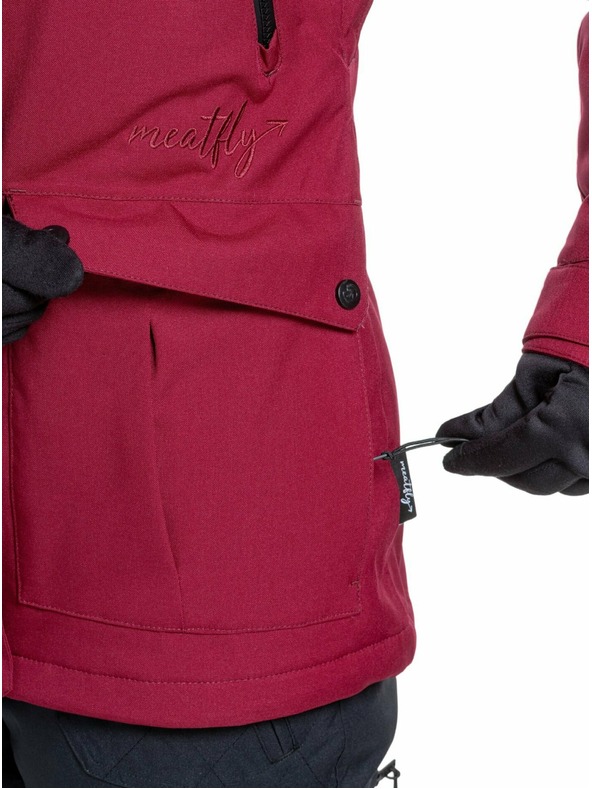 Meatfly Meatfly dámská SNB & SKI bunda Terra Beet Red