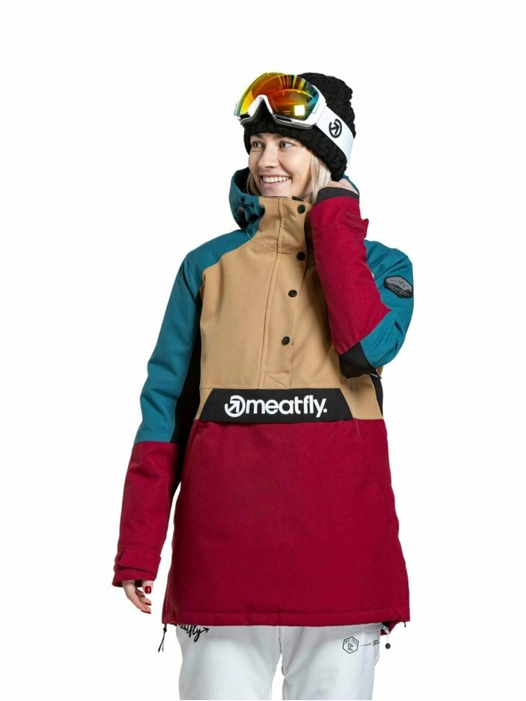 Meatfly Meatfly dámská SNB & SKI bunda Aiko Beet Red / Blue