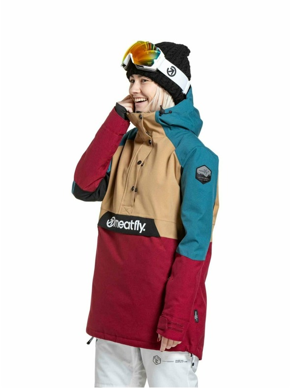 Meatfly Meatfly dámská SNB & SKI bunda Aiko Beet Red / Blue
