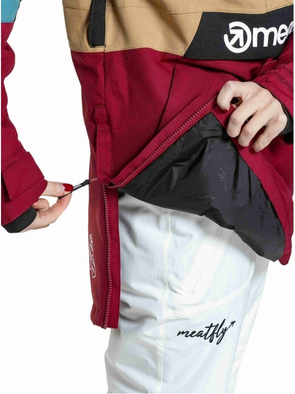 Meatfly Meatfly dámská SNB & SKI bunda Aiko Beet Red / Blue