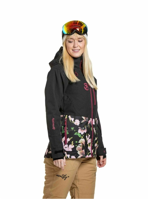 Meatfly Meatfly dámská SNB & SKI bunda Gaia Magnolia / Black