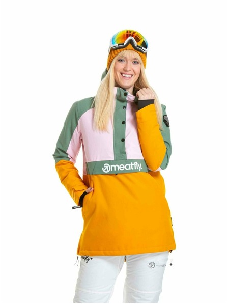 Meatfly Meatfly dámská SNB & SKI bunda Aiko Pastel Pink / Sunflower