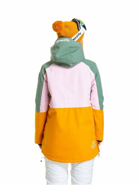Meatfly Meatfly dámská SNB & SKI bunda Aiko Pastel Pink / Sunflower