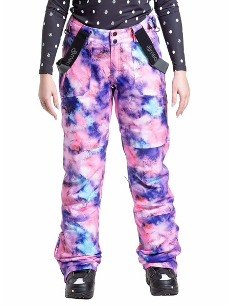 Meatfly Meatfly dámské SNB & SKI kalhoty Foxy Peach Aquarel