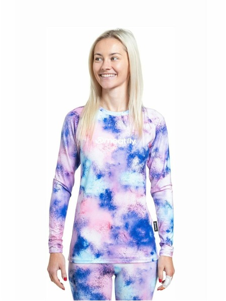 Meatfly Meatfly dámské termo triko Capa Purple Aquarel