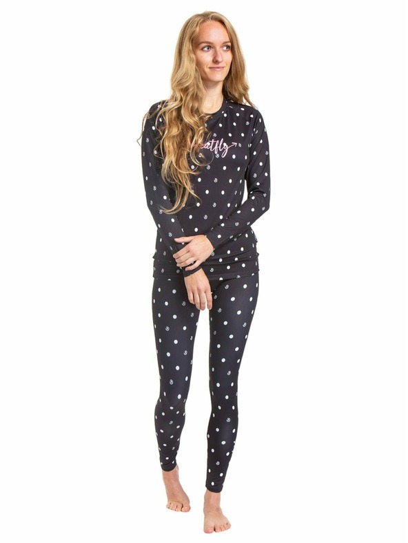 Meatfly Meatfly dámské termo tričko Capa Black Dots