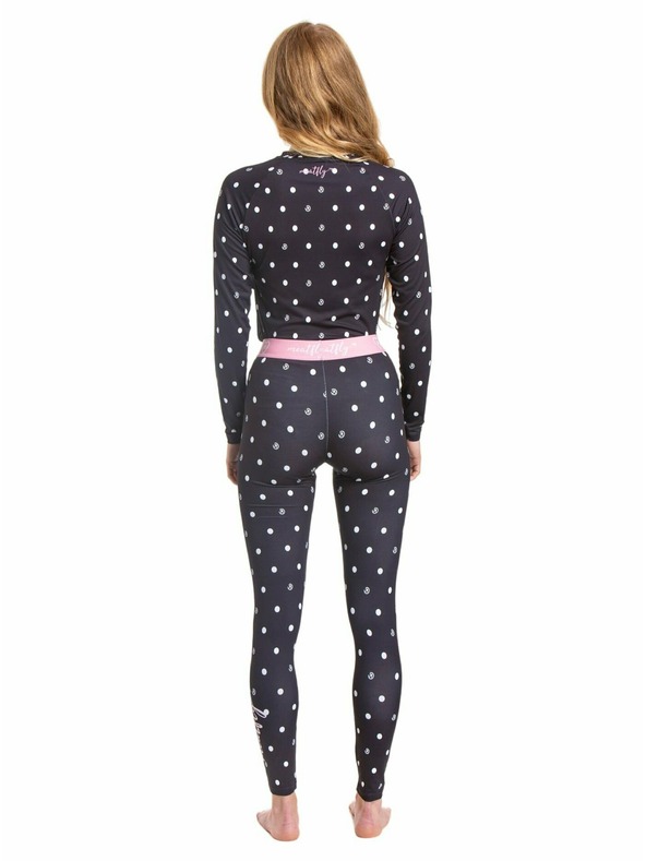 Meatfly Meatfly dámské termo kalhoty Taro Black Dots