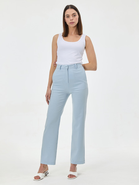 Orsay Světle modré dámské rovné kalhoty ORSAY