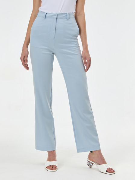 Orsay Světle modré dámské rovné kalhoty ORSAY