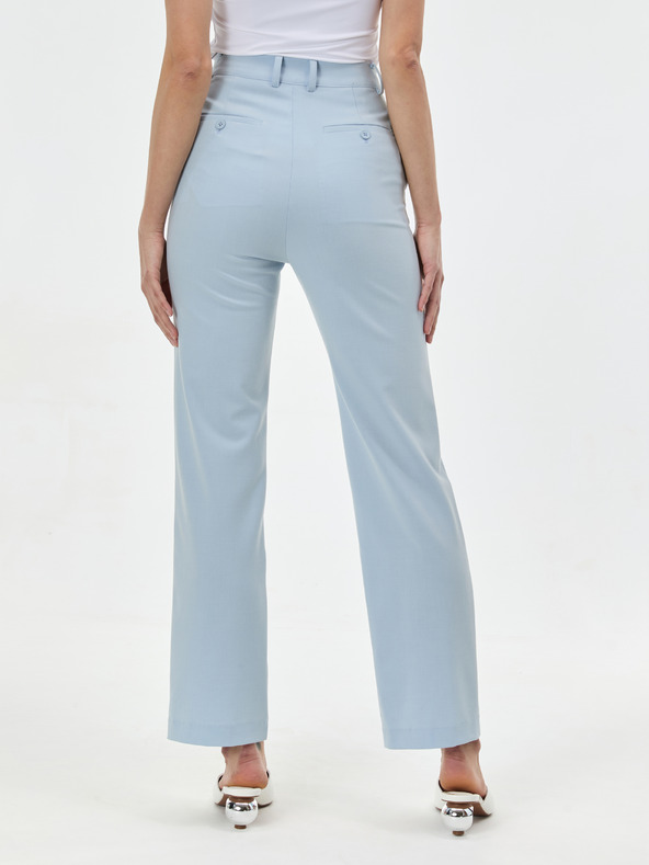 Orsay Světle modré dámské rovné kalhoty ORSAY