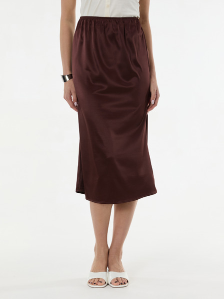 Orsay Tmavě hnědá dámská midi sukně ORSAY