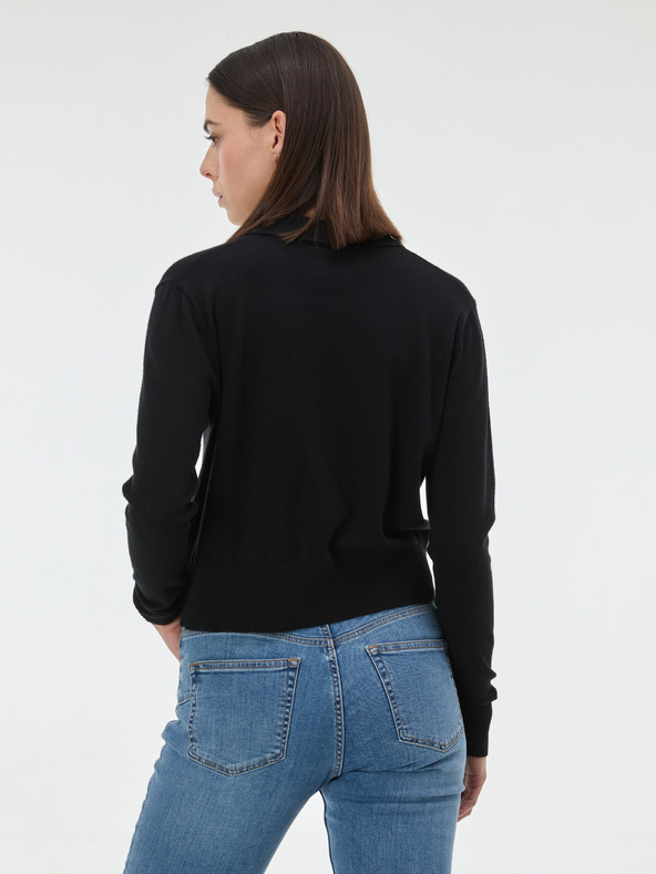 Orsay Černý dámský svetr s límečkem ORSAY