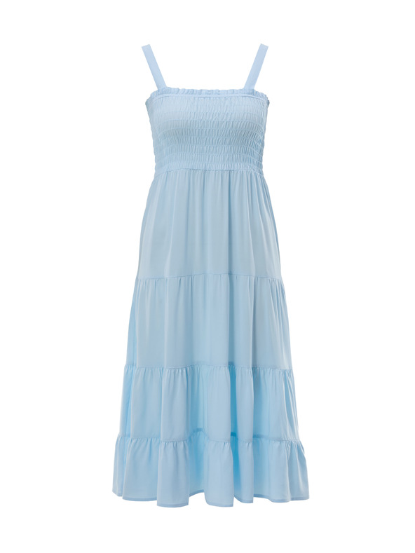 Orsay Světle modré dámské midi šaty ORSAY