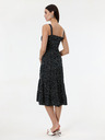 Orsay Černé puntíkované dámské midi šaty ORSAY