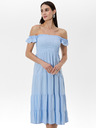 Orsay Světle modré dámské midi šaty ORSAY