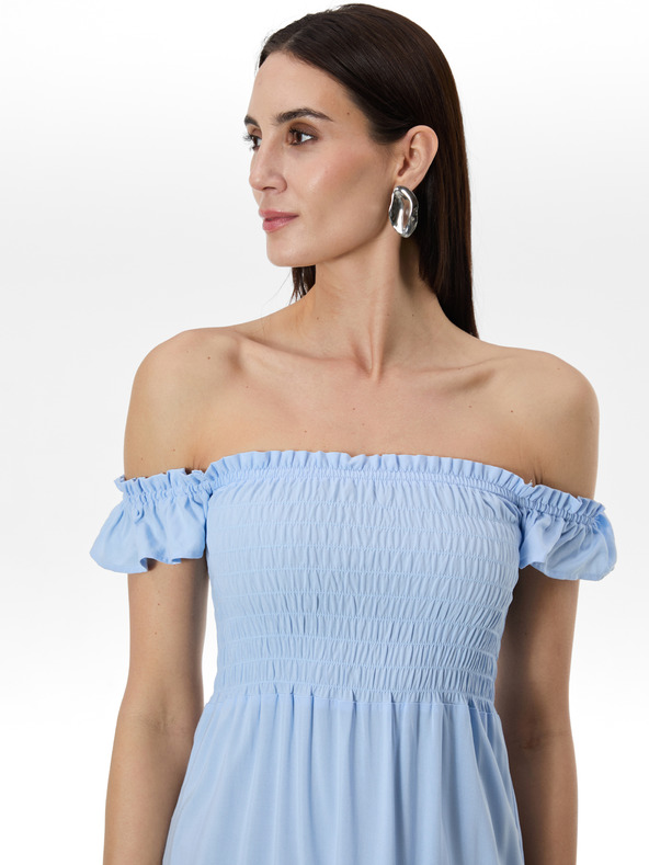 Orsay Světle modré dámské midi šaty ORSAY