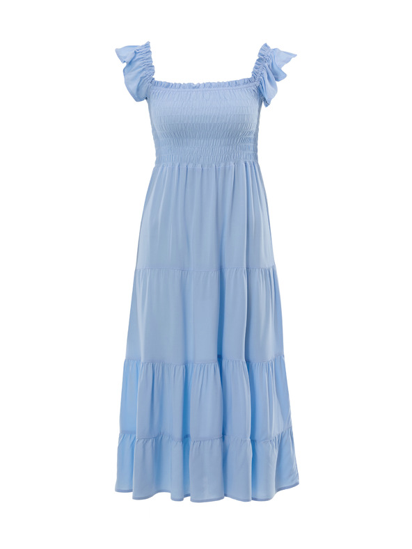 Orsay Světle modré dámské midi šaty ORSAY