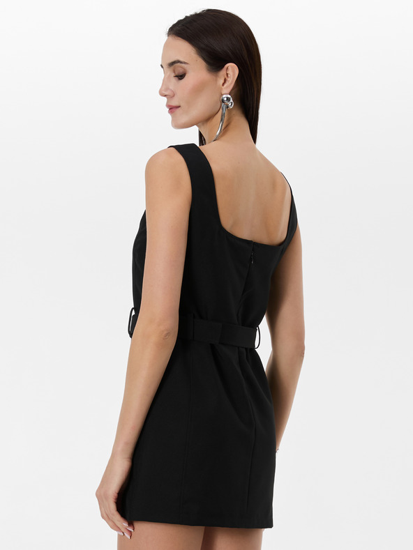 Orsay Černé dámské šaty s páskem ORSAY