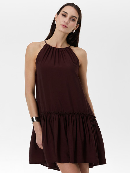 Orsay Černé dámské šaty ke kolenům ORSAY