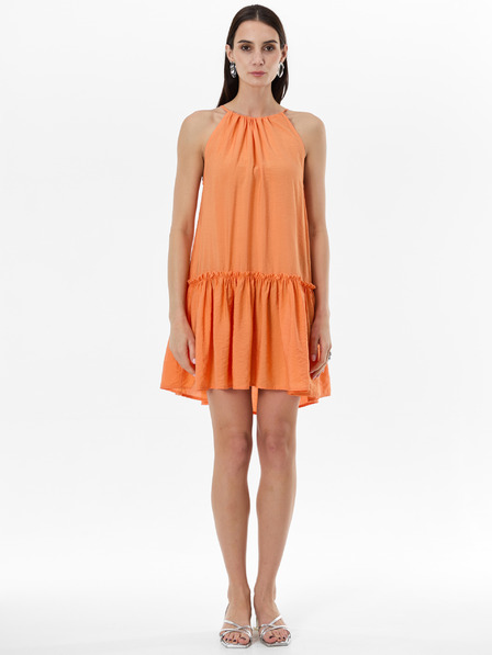 Orsay Oranžové dámské šaty ke kolenům ORSAY