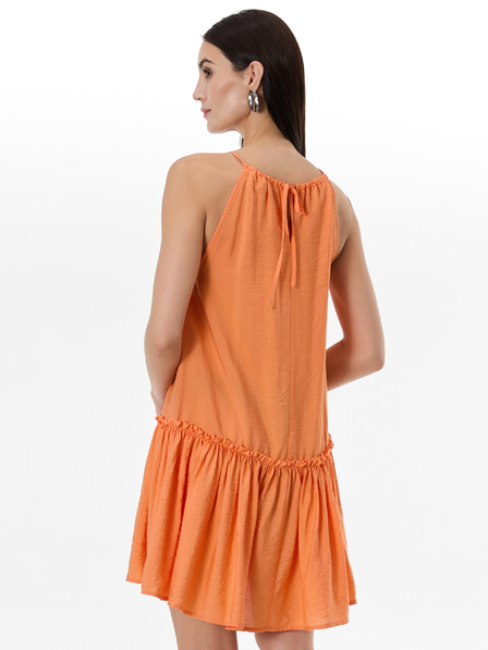 Orsay Oranžové dámské šaty ke kolenům ORSAY