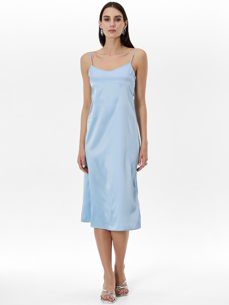 Orsay Světle modré dámské šaty na ramínka ORSAY