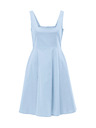 Orsay Světle modré dámské šaty ke kolenům ORSAY