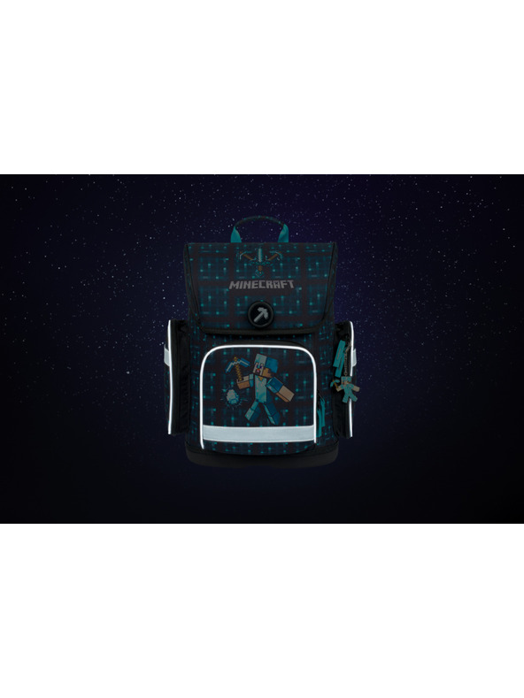 BAAGL  Ergo Minecraft Blue Axe Školní aktovka