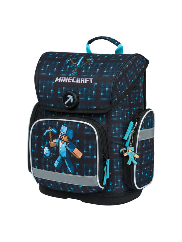 BAAGL  Ergo Minecraft Blue Axe Školní aktovka