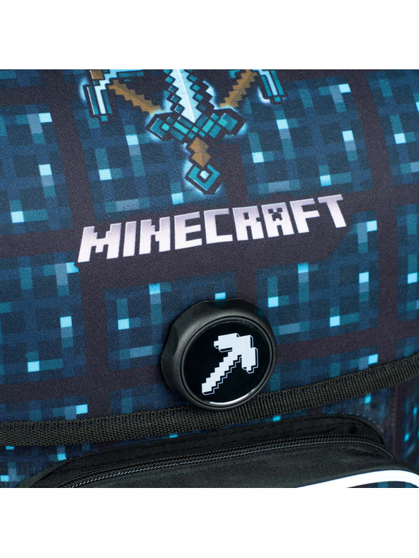 BAAGL  Ergo Minecraft Blue Axe Školní aktovka