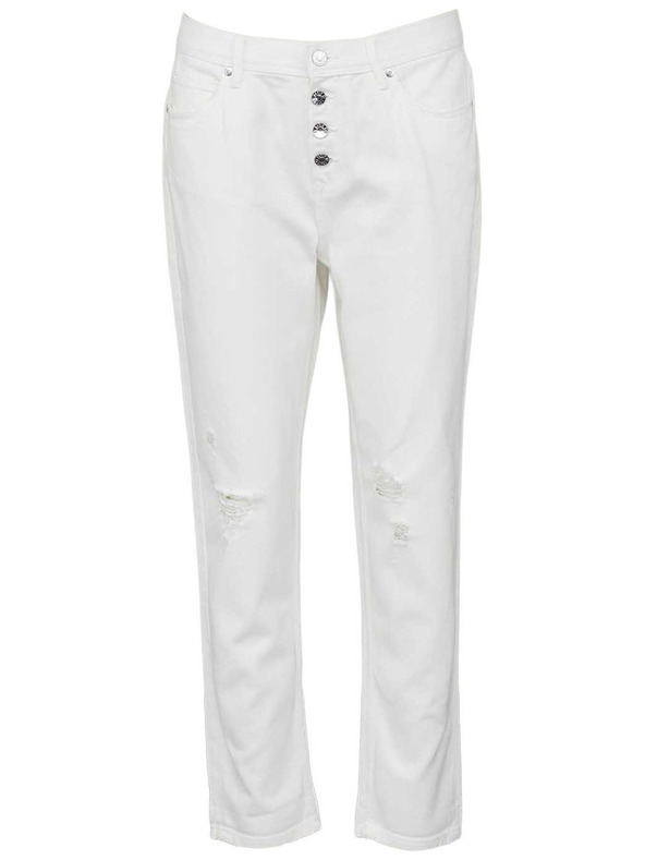 CAMAIEU Bílé slim fit džíny CAMAIEU