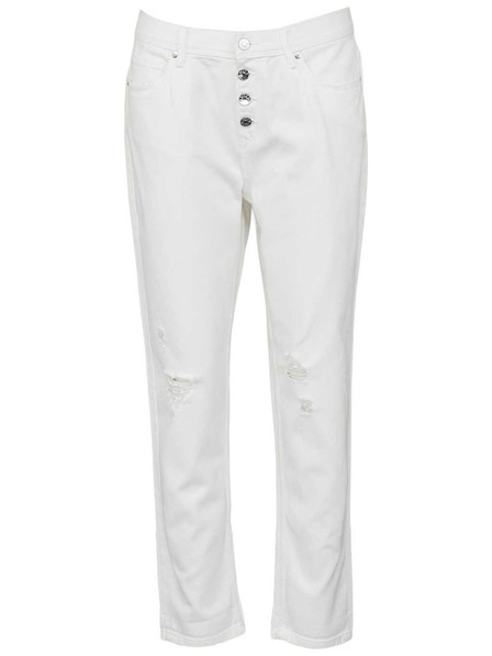 CAMAIEU Bílé slim fit džíny CAMAIEU