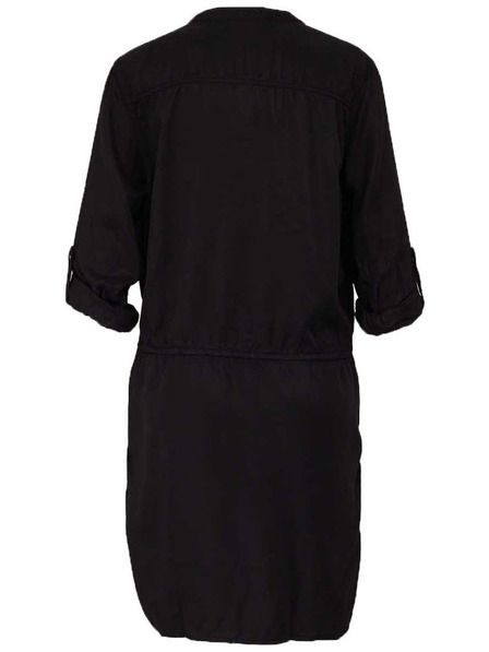 CAMAIEU Černé košilové šaty se zavazováním