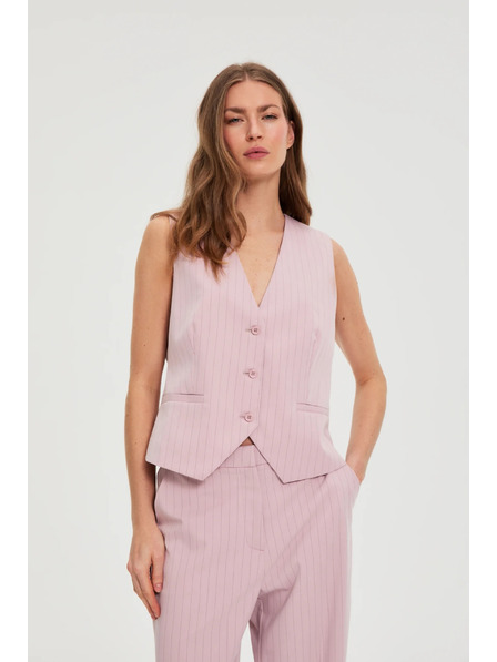 Moodo Vesta v jemné pruhy růžová Moodo