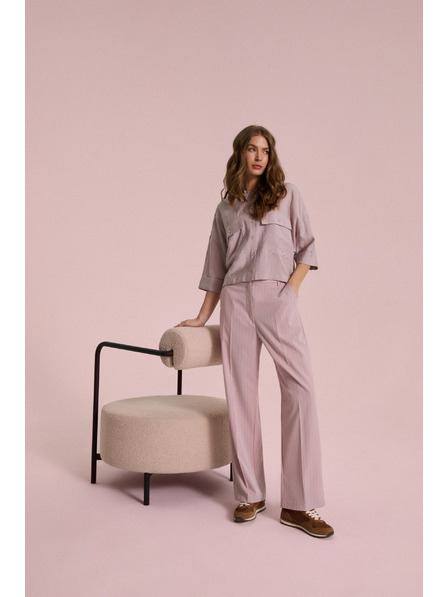 Moodo Viskózová košile růžová Moodo