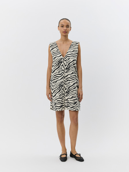 Sofie Schnoor Krémové šaty se zvířecím zvorem OLYMPESW