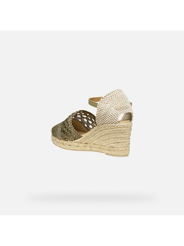 Geox Zelené dámské sandály Geox Gelsa Low