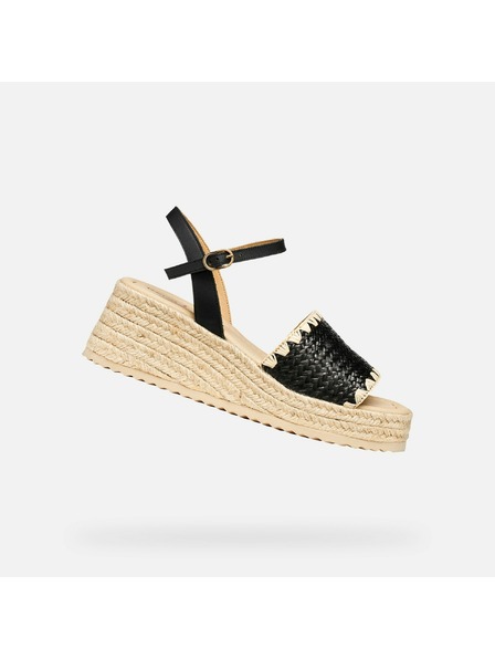 Geox Černé dámské sandály Geox Alemeria