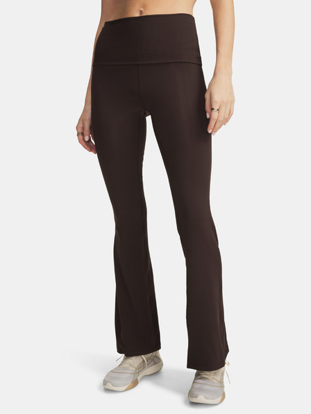 Under Armour Dámské sportovní kalhoty Under Armour Meridian Rib Foldover Flare-BRN