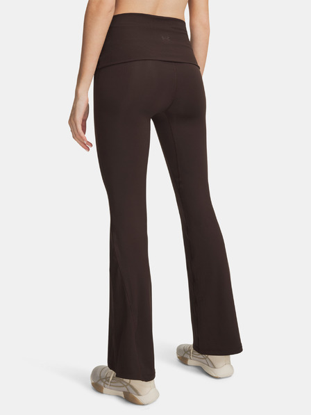 Under Armour Dámské sportovní kalhoty Under Armour Meridian Rib Foldover Flare-BRN