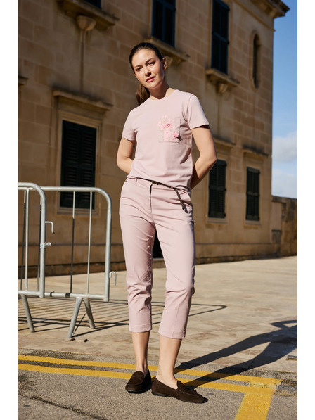 Moodo Tričko s kapsou růžové Moodo