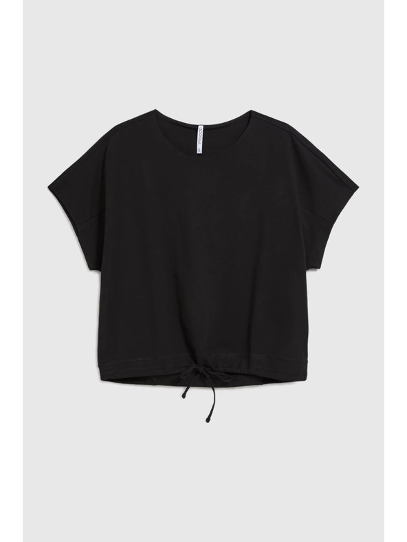 Moodo Tričko s vázáním černé Moodo