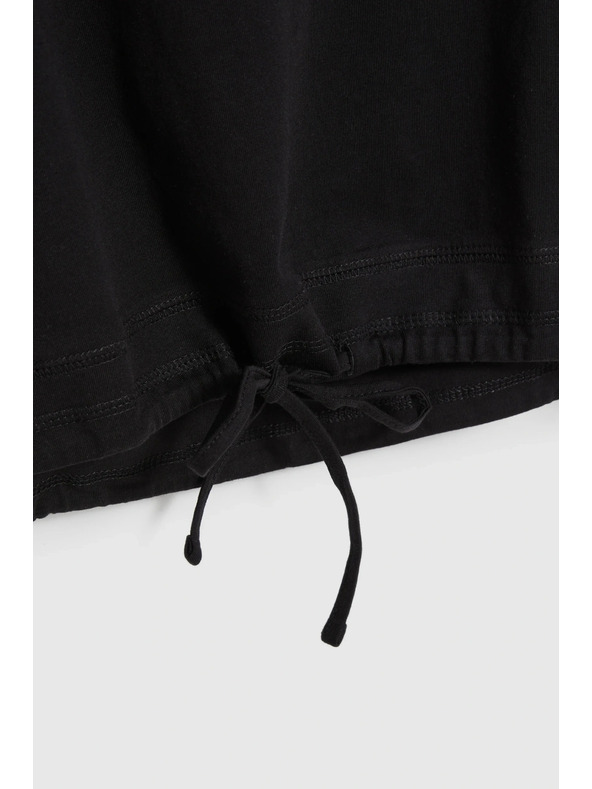 Moodo Tričko s vázáním černé Moodo