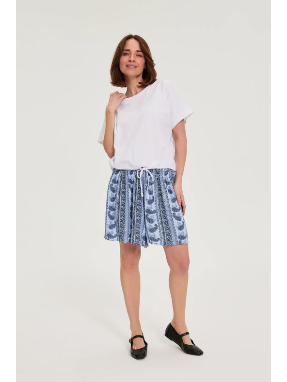 Moodo Tričko s vázáním bílé Moodo